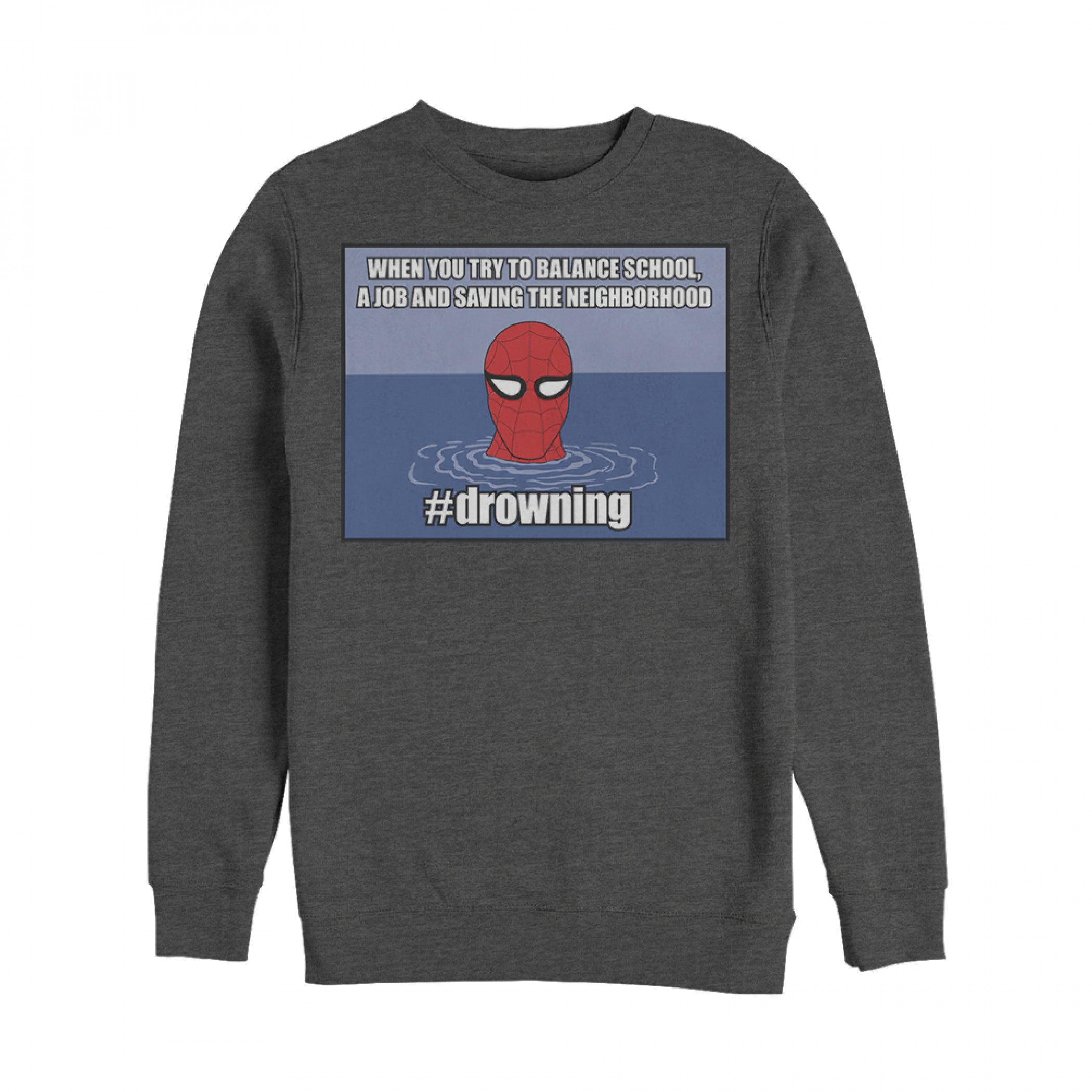 Marvel Spider-Man #drowning Sweatshirt